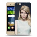 Дизайнерский пластиковый чехол для Huawei GR3 Эмма Робертс