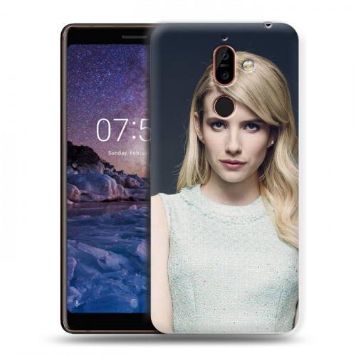 Дизайнерский пластиковый чехол для Nokia 7 Plus Эмма Робертс