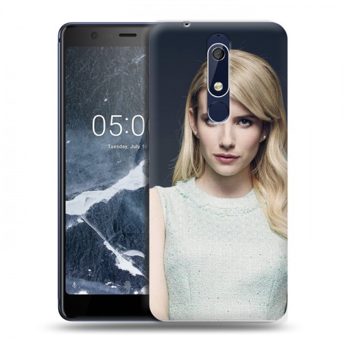 Дизайнерский пластиковый чехол для Nokia 5.1 Эмма Робертс