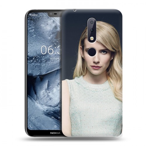 Дизайнерский силиконовый чехол для Nokia 6.1 Plus Эмма Робертс