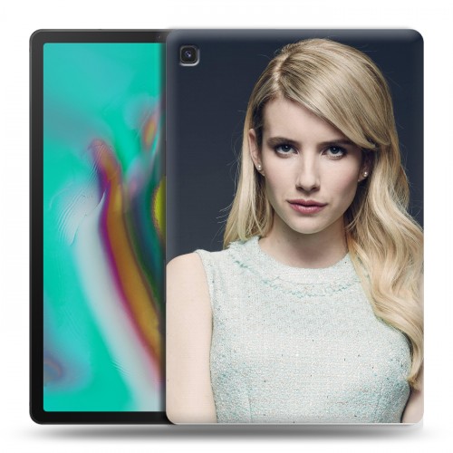 Дизайнерский пластиковый чехол для Samsung Galaxy Tab S5e Эмма Робертс