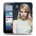 Дизайнерский силиконовый чехол для Samsung Galaxy Tab 2 7.0 Эмма Робертс