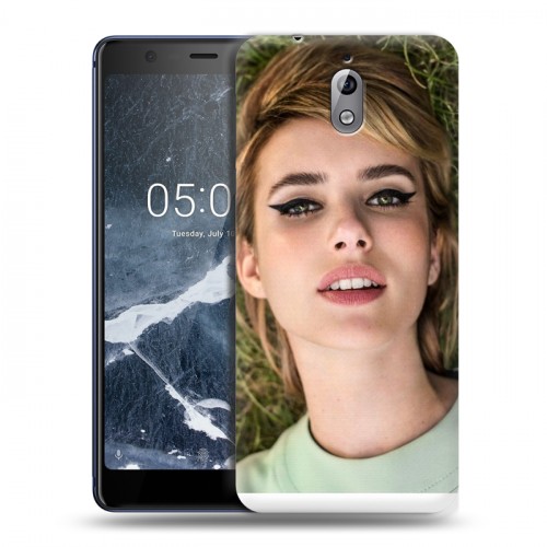 Дизайнерский пластиковый чехол для Nokia 3.1 Эмма Робертс