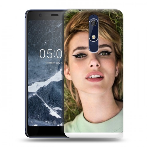 Дизайнерский пластиковый чехол для Nokia 5.1 Эмма Робертс