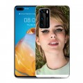 Дизайнерский пластиковый чехол для Huawei P40 Эмма Робертс