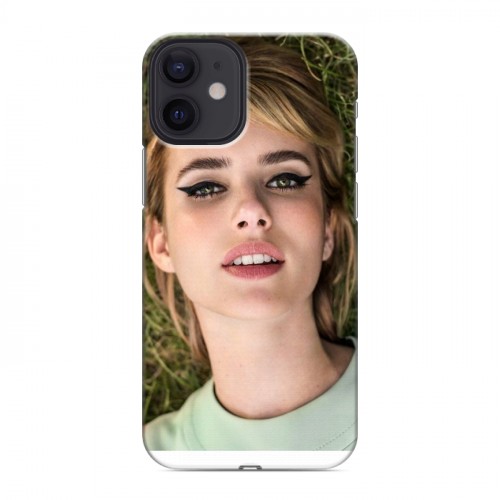 Дизайнерский силиконовый с усиленными углами чехол для Iphone 12 Mini Эмма Робертс