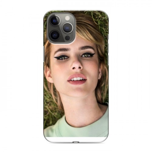 Дизайнерский силиконовый чехол для Iphone 12 Pro Max Эмма Робертс