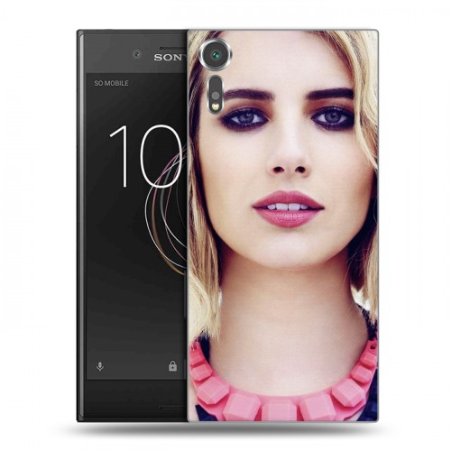 Дизайнерский пластиковый чехол для Sony Xperia XZs Эмма Робертс