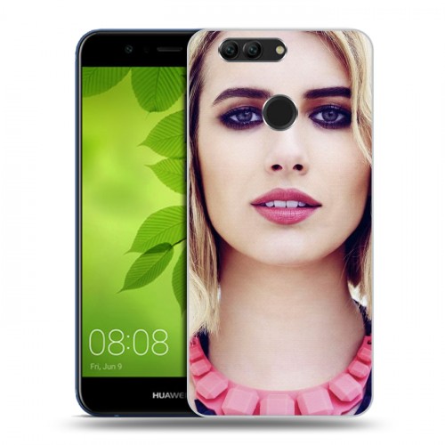 Дизайнерский пластиковый чехол для Huawei Nova 2 Plus Эмма Робертс