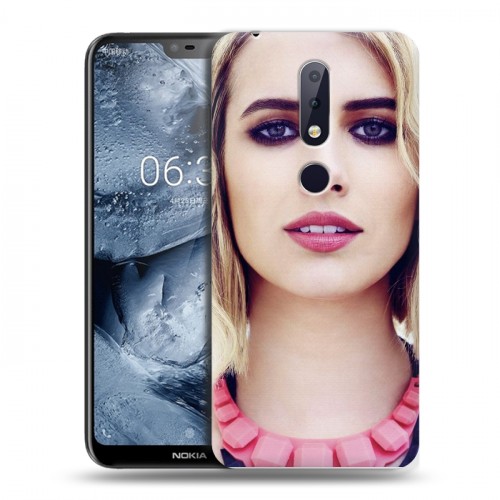 Дизайнерский силиконовый чехол для Nokia 6.1 Plus Эмма Робертс