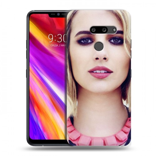 Дизайнерский пластиковый чехол для LG G8 ThinQ Эмма Робертс