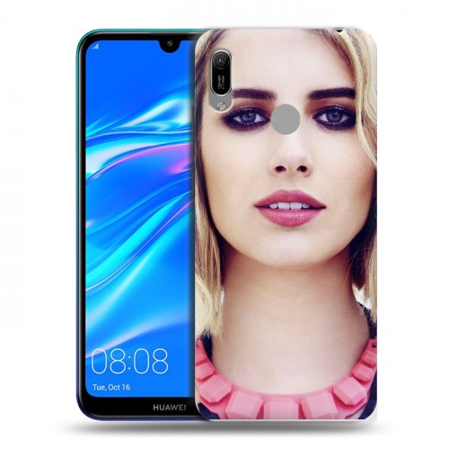 Дизайнерский пластиковый чехол для Huawei Y6 (2019) Эмма Робертс