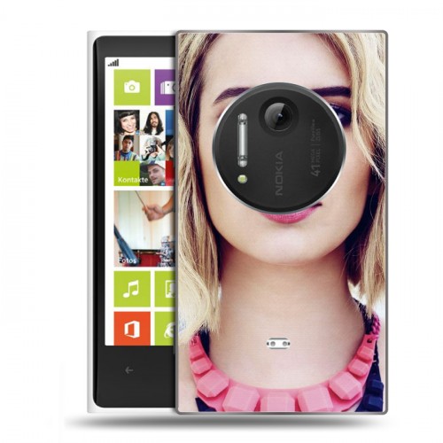 Дизайнерский пластиковый чехол для Nokia Lumia 1020 Эмма Робертс