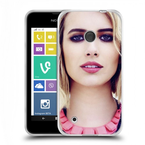 Дизайнерский пластиковый чехол для Nokia Lumia 530 Эмма Робертс