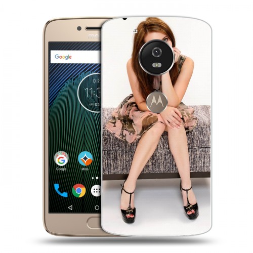 Дизайнерский силиконовый чехол для Motorola Moto G5s Эмма Робертс