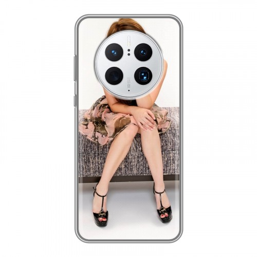 Дизайнерский силиконовый чехол для Huawei Mate 50 Pro Эмма Робертс