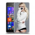 Дизайнерский пластиковый чехол для Microsoft Lumia 540 Эмма Робертс