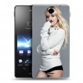 Дизайнерский пластиковый чехол для Sony Xperia TX Эмма Робертс