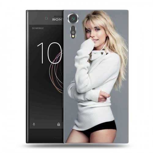 Дизайнерский пластиковый чехол для Sony Xperia XZs Эмма Робертс