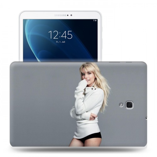 Дизайнерский силиконовый чехол для Samsung Galaxy Tab A 10.5 Эмма Робертс