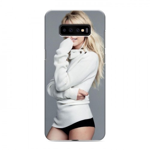 Дизайнерский пластиковый чехол для Samsung Galaxy S10 Plus Эмма Робертс