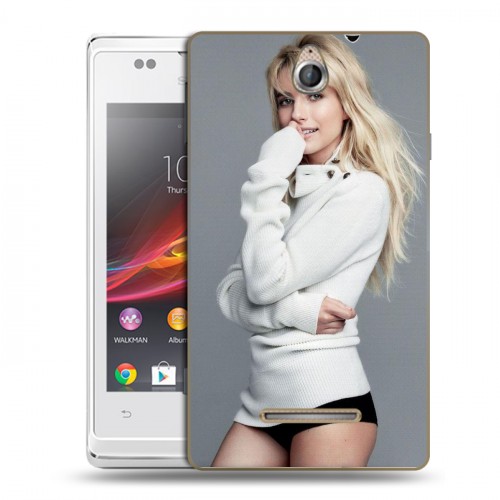 Дизайнерский пластиковый чехол для Sony Xperia E Эмма Робертс