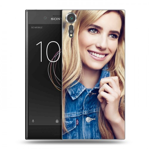 Дизайнерский пластиковый чехол для Sony Xperia XZs Эмма Робертс