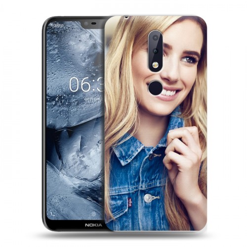 Дизайнерский пластиковый чехол для Nokia 6.1 Plus Эмма Робертс