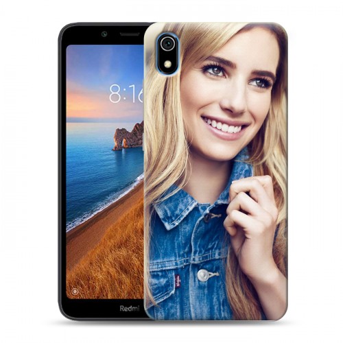 Дизайнерский силиконовый чехол для Xiaomi RedMi 7A Эмма Робертс