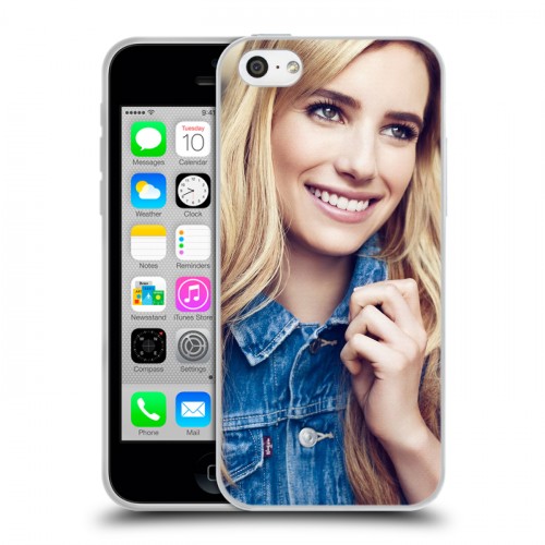 Дизайнерский пластиковый чехол для Iphone 5c Эмма Робертс