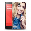 Дизайнерский силиконовый чехол для Xiaomi RedMi Note Эмма Робертс