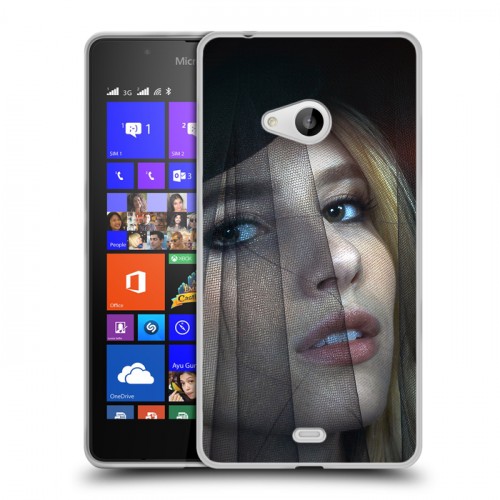 Дизайнерский пластиковый чехол для Microsoft Lumia 540 Эмма Робертс