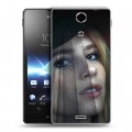 Дизайнерский пластиковый чехол для Sony Xperia TX Эмма Робертс