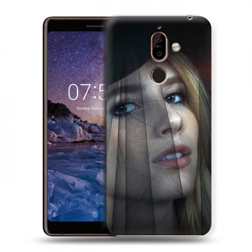 Дизайнерский пластиковый чехол для Nokia 7 Plus Эмма Робертс