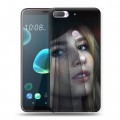 Дизайнерский пластиковый чехол для HTC Desire 12 Plus Эмма Робертс