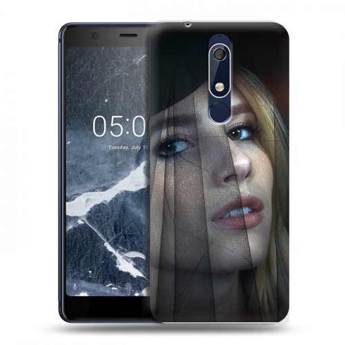 Дизайнерский пластиковый чехол для Nokia 5.1 Эмма Робертс