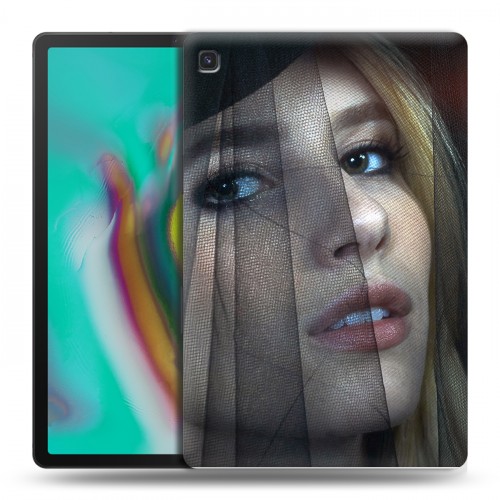 Дизайнерский пластиковый чехол для Samsung Galaxy Tab S5e Эмма Робертс