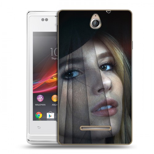 Дизайнерский пластиковый чехол для Sony Xperia E Эмма Робертс