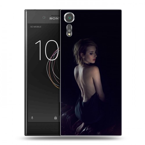 Дизайнерский пластиковый чехол для Sony Xperia XZs Эмма Робертс