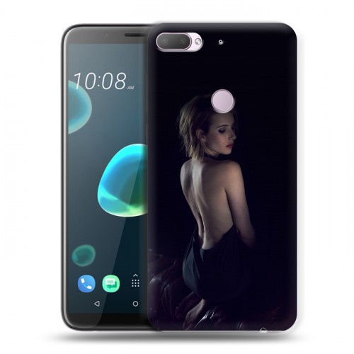 Дизайнерский силиконовый чехол для HTC Desire 12 Plus Эмма Робертс