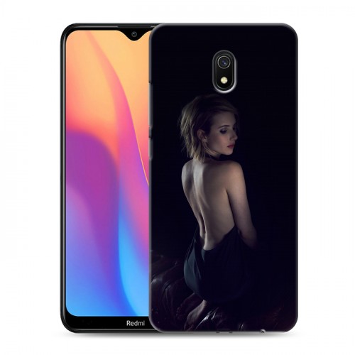 Дизайнерский силиконовый с усиленными углами чехол для Xiaomi RedMi 8A Эмма Робертс