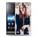 Дизайнерский пластиковый чехол для Sony Xperia S Эмма Робертс