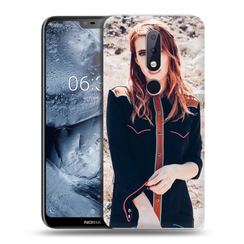 Дизайнерский пластиковый чехол для Nokia 6.1 Plus Эмма Робертс