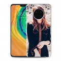 Дизайнерский пластиковый чехол для Huawei Mate 30 Эмма Робертс