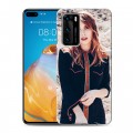 Дизайнерский силиконовый с усиленными углами чехол для Huawei P40 Эмма Робертс