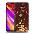 Дизайнерский пластиковый чехол для LG G8 ThinQ Цветочный арт-деко