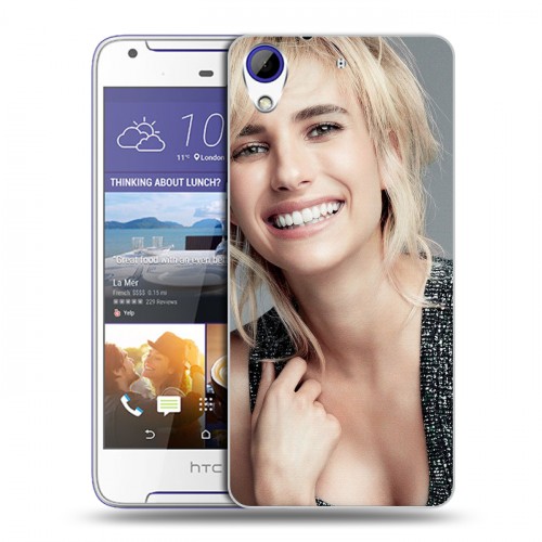 Дизайнерский пластиковый чехол для HTC Desire 830 Эмма Робертс