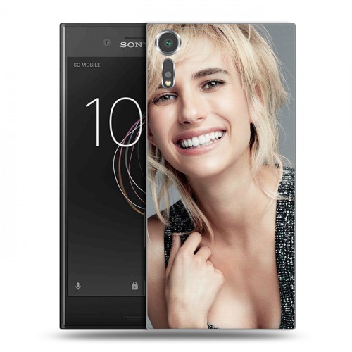 Дизайнерский пластиковый чехол для Sony Xperia XZs Эмма Робертс