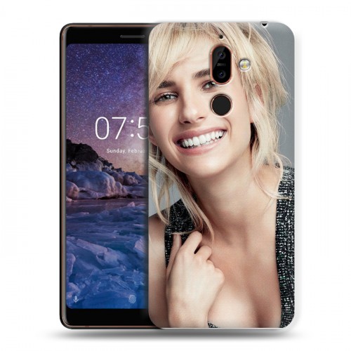 Дизайнерский пластиковый чехол для Nokia 7 Plus Эмма Робертс