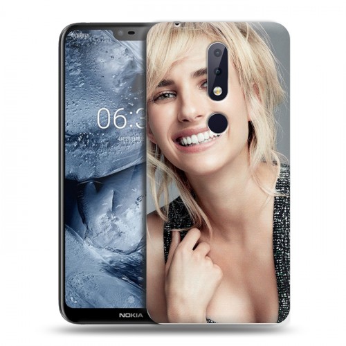 Дизайнерский пластиковый чехол для Nokia 6.1 Plus Эмма Робертс